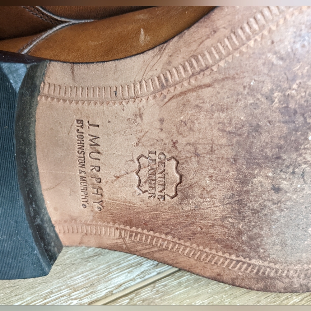 J Murphy by Johnstone & Murphy Cap Toe Men's Dress Shoes size 10W - Picture 8 of 12